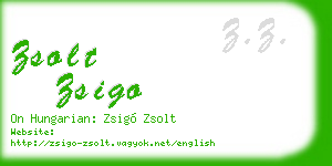 zsolt zsigo business card